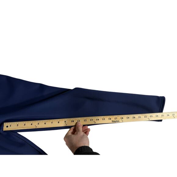 Women's Soft Clouds Fleece Blue Lined Ankle Leggings Size Medium. - Picture 5 of 9